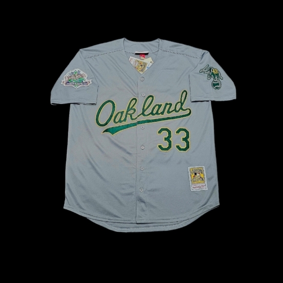 Jose Canseco Oakland A's Jersey Throwback 1989 With Battle Of The Bay Patch🎁 - Picture 2 of 3